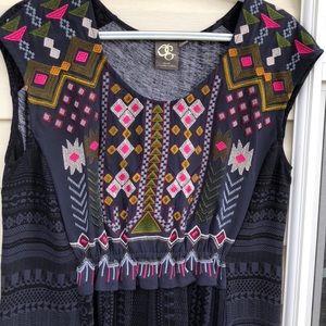 One September Madiran Embroidered Sequin Top